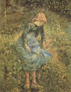 Camille Pissarro The Shepherdess Spain oil painting artist